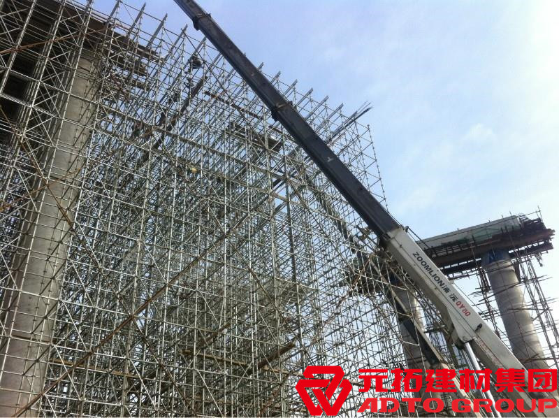 盤扣腳手架是什么材料，盤扣架多少米一噸？